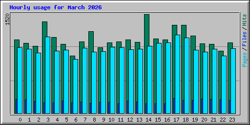 Hourly usage for March 2026